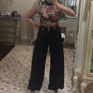 NWT Beautiful Embroidered Top Jumpsuit